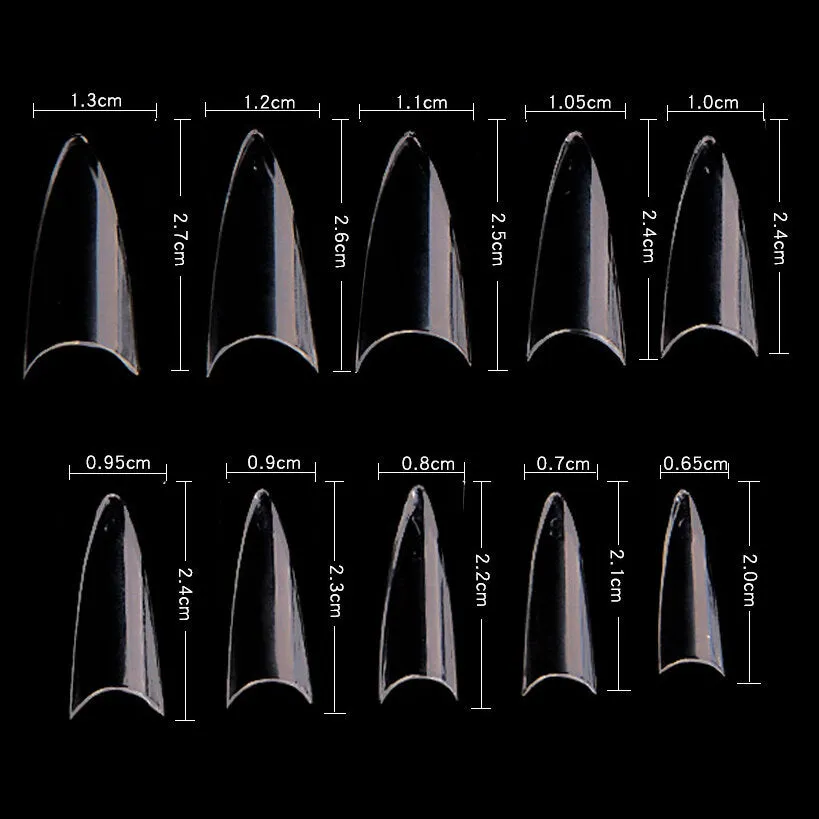03 Clear Short Stiletto - WS