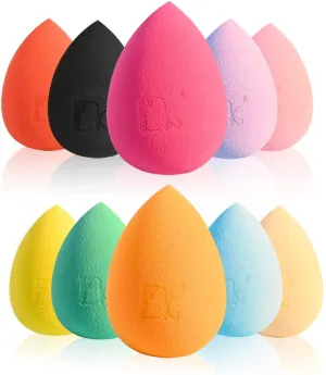 10 Colors Makeup Sponges - Latex Free