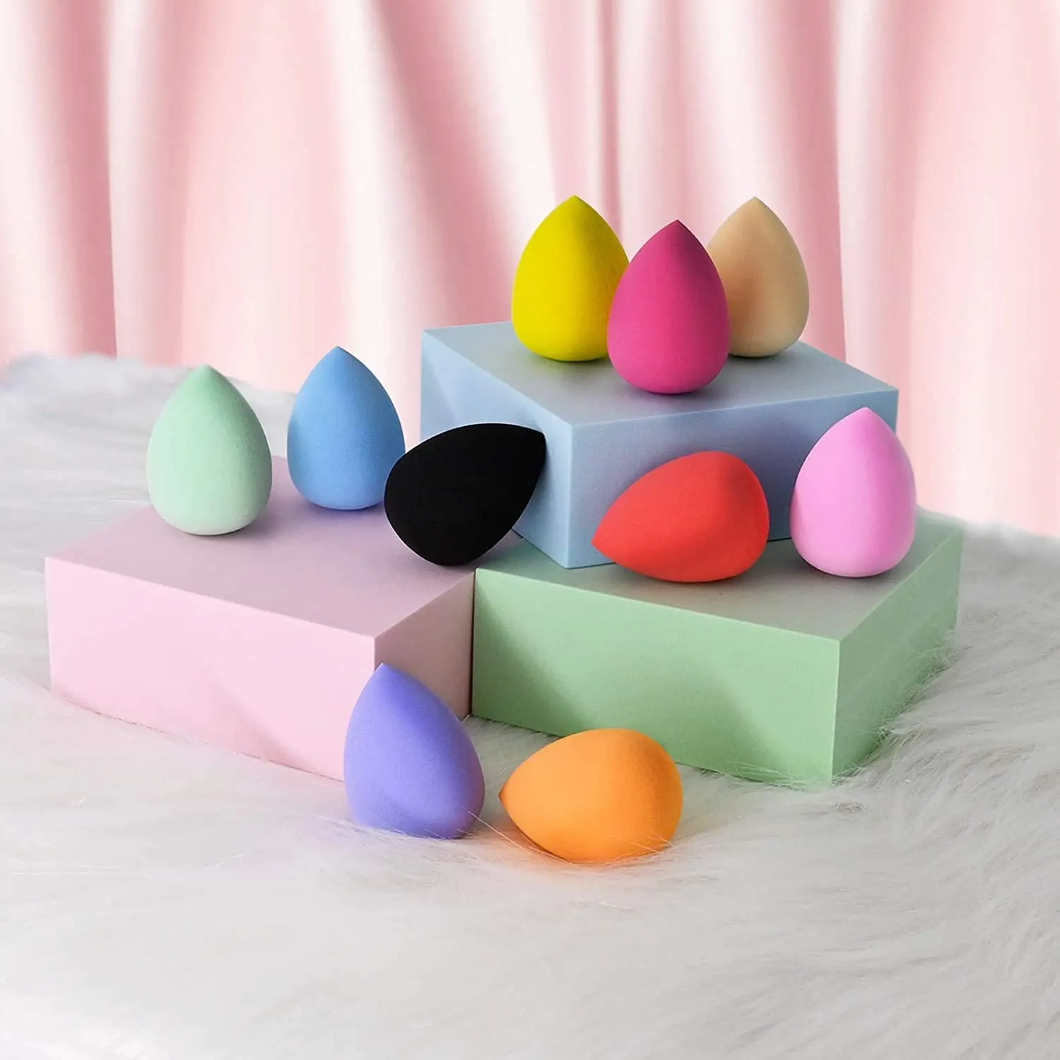 10 Colors Makeup Sponges - Latex Free