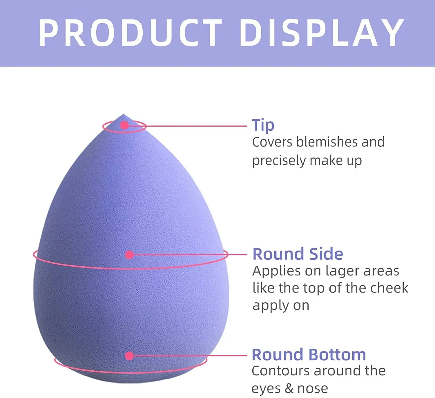 10 Colors Makeup Sponges - Latex Free