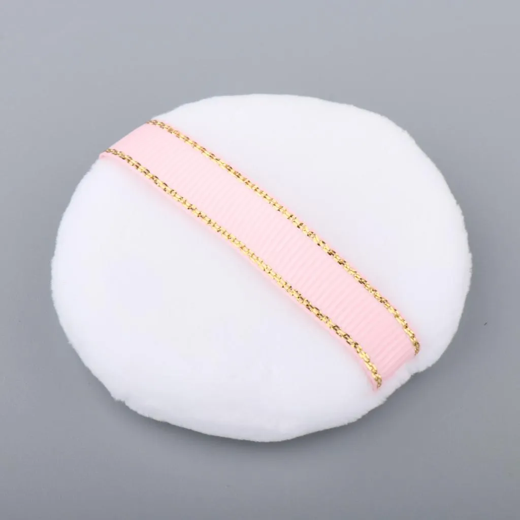 10G Makeup Loose Powder Case Blush Container w/ Mirror&Powder Puff Coffee
