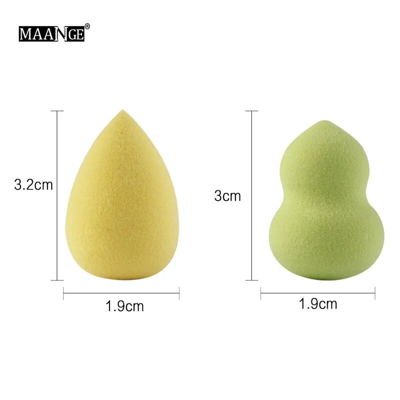 10Pcs Cosmetic Puff Makeup Foundation Sponge Flawless Powder Smooth Beauty Cosmetic Blending Make Up Sponge Beauty Tool With Box