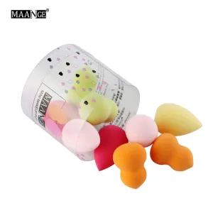 10Pcs Cosmetic Puff Makeup Foundation Sponge Flawless Powder Smooth Beauty Cosmetic Blending Make Up Sponge Beauty Tool With Box