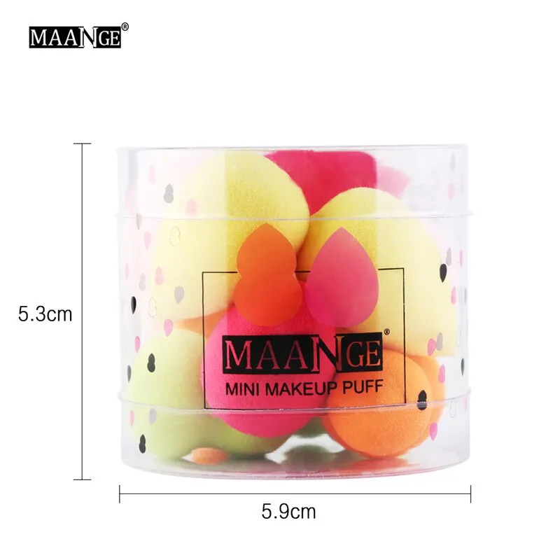 10Pcs Cosmetic Puff Makeup Foundation Sponge Flawless Powder Smooth Beauty Cosmetic Blending Make Up Sponge Beauty Tool With Box