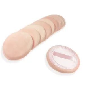 10pcs Powder Puff Cotton Cosmetic Powder Makeup Puffs Pads Makeup with Ribbon Face Powder Puffs for Loose and Foundation 2.36 inch. (Color1) Color1