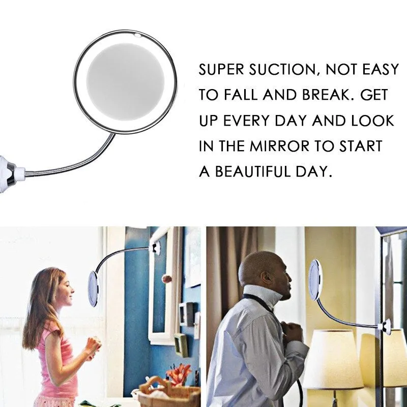 10x Magnifying LED Mirror