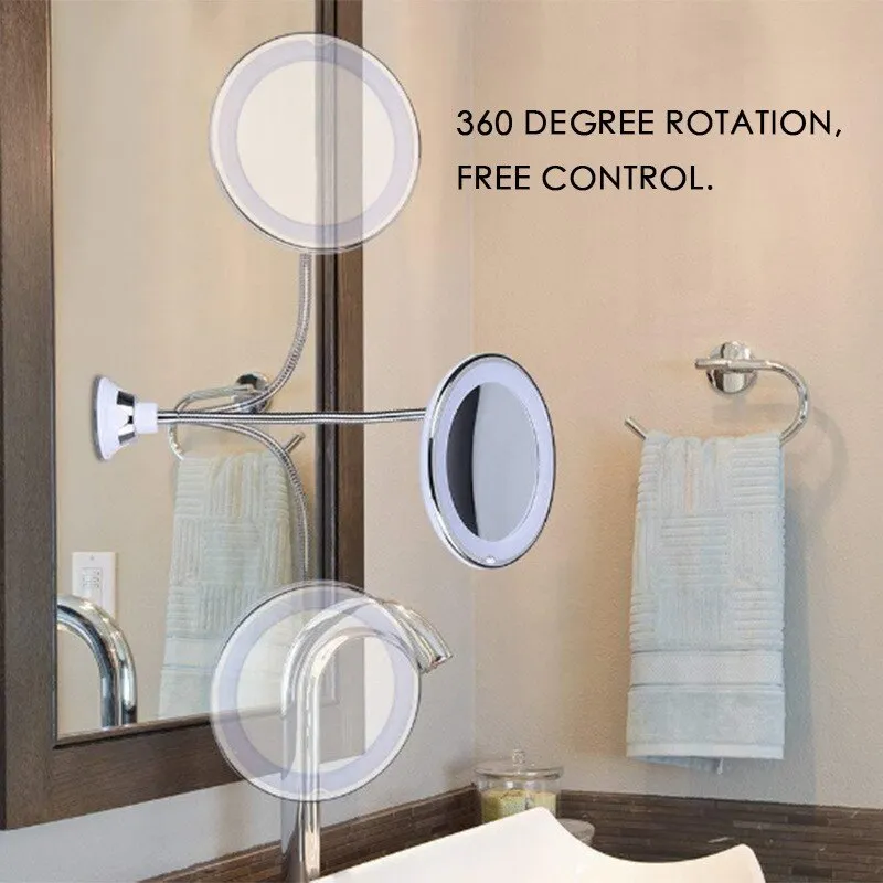 10x Magnifying LED Mirror