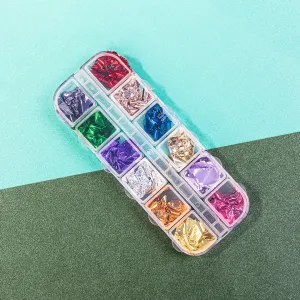12-Color Gold Foil Flakes