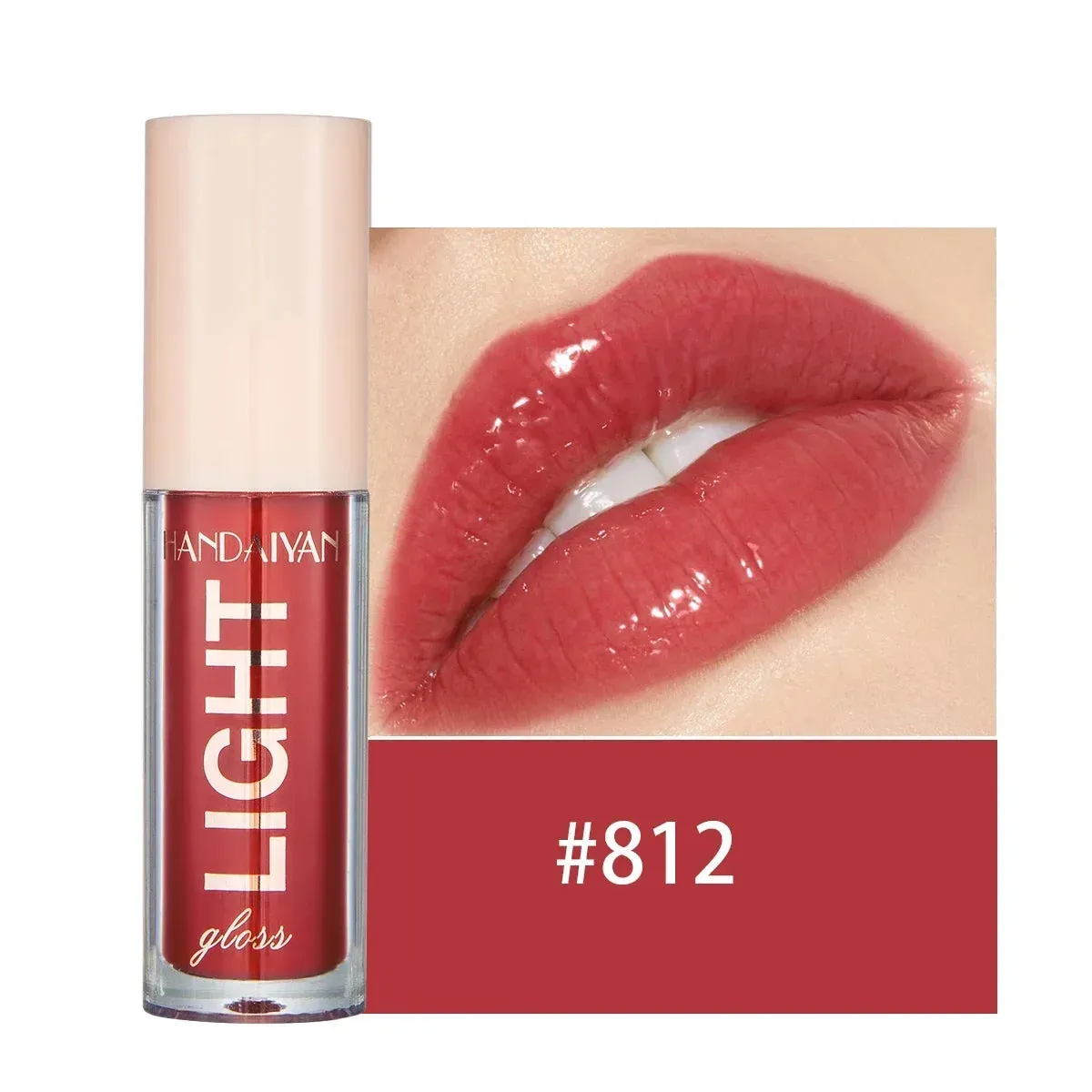 12 Colors Mirror Pearl Lip Gloss - Waterproof, Long-Lasting, Moisturizing Lipstick with Shine Glitter. Lip Gloss for Women's Makeup Cosmetics