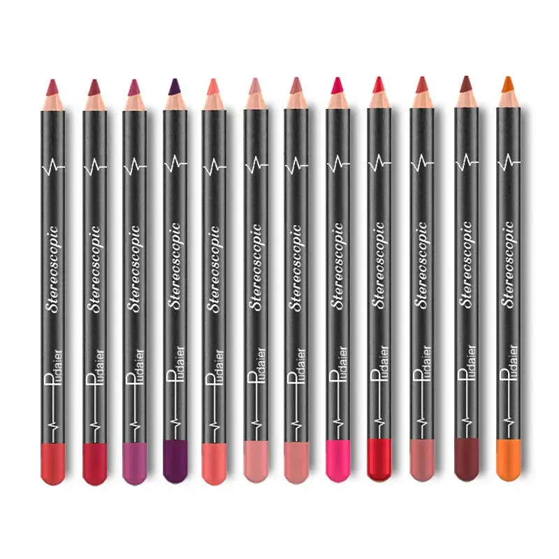 12 Shades Lip Liner Pencils