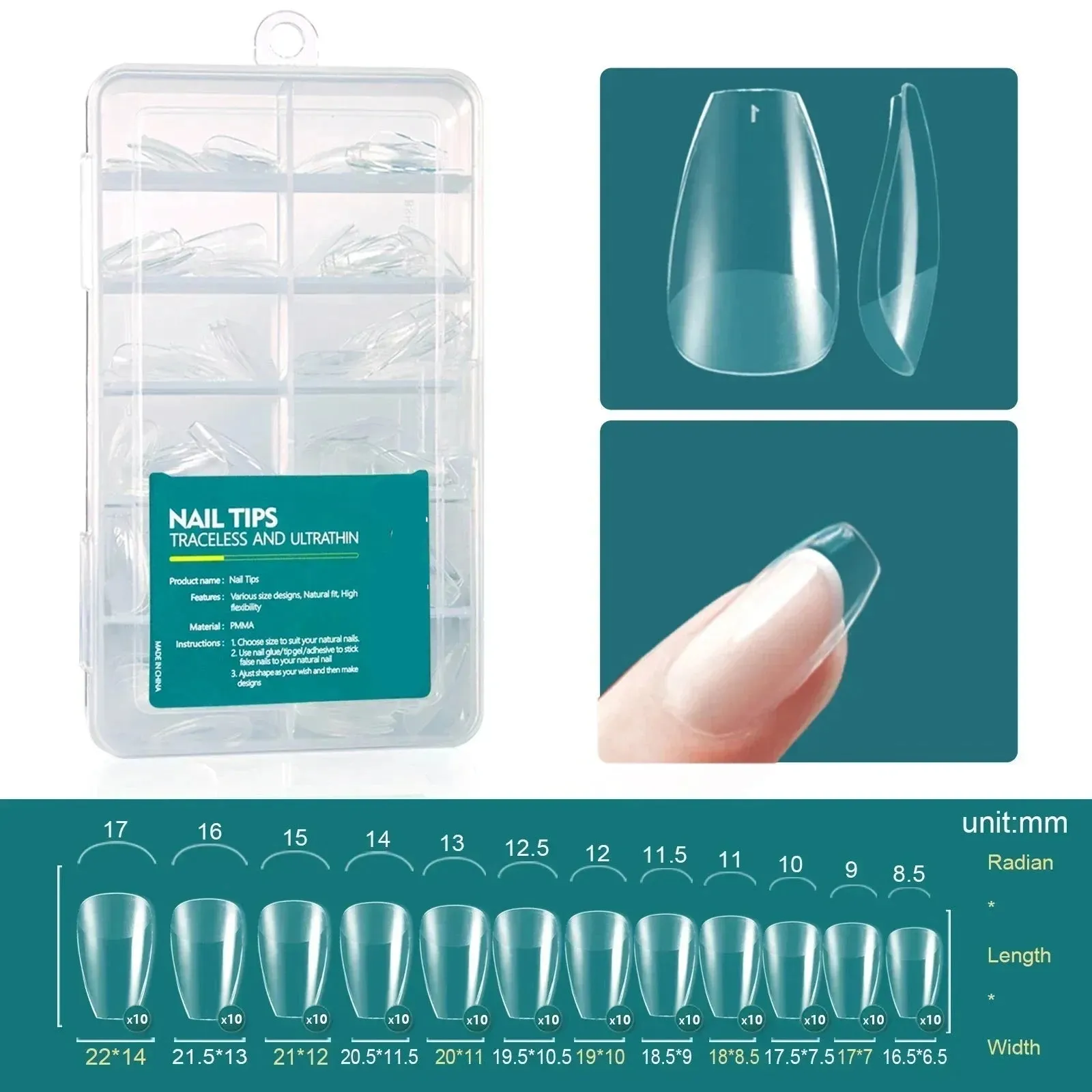 120pcs Acrylic Fake Nails