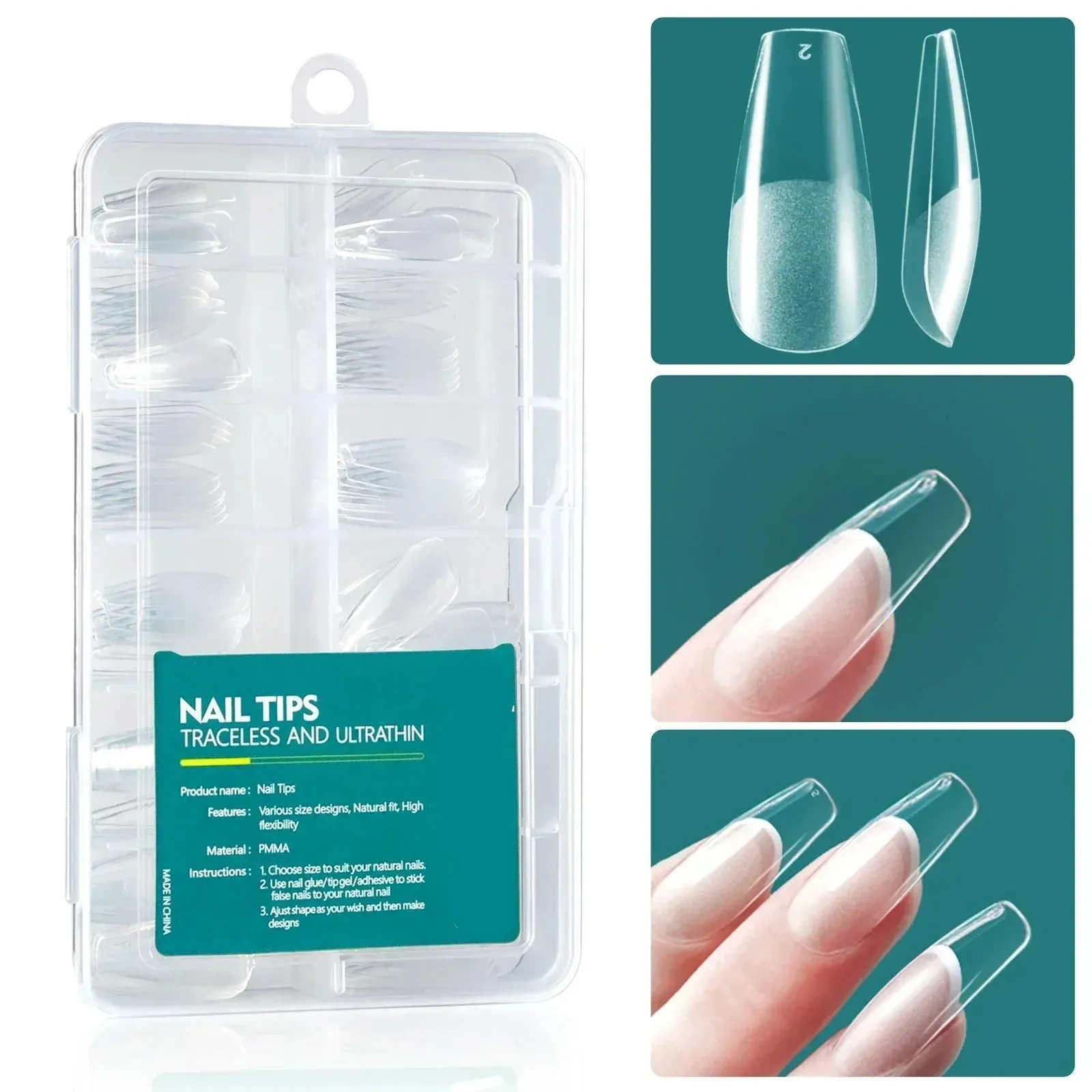 120pcs Acrylic Fake Nails