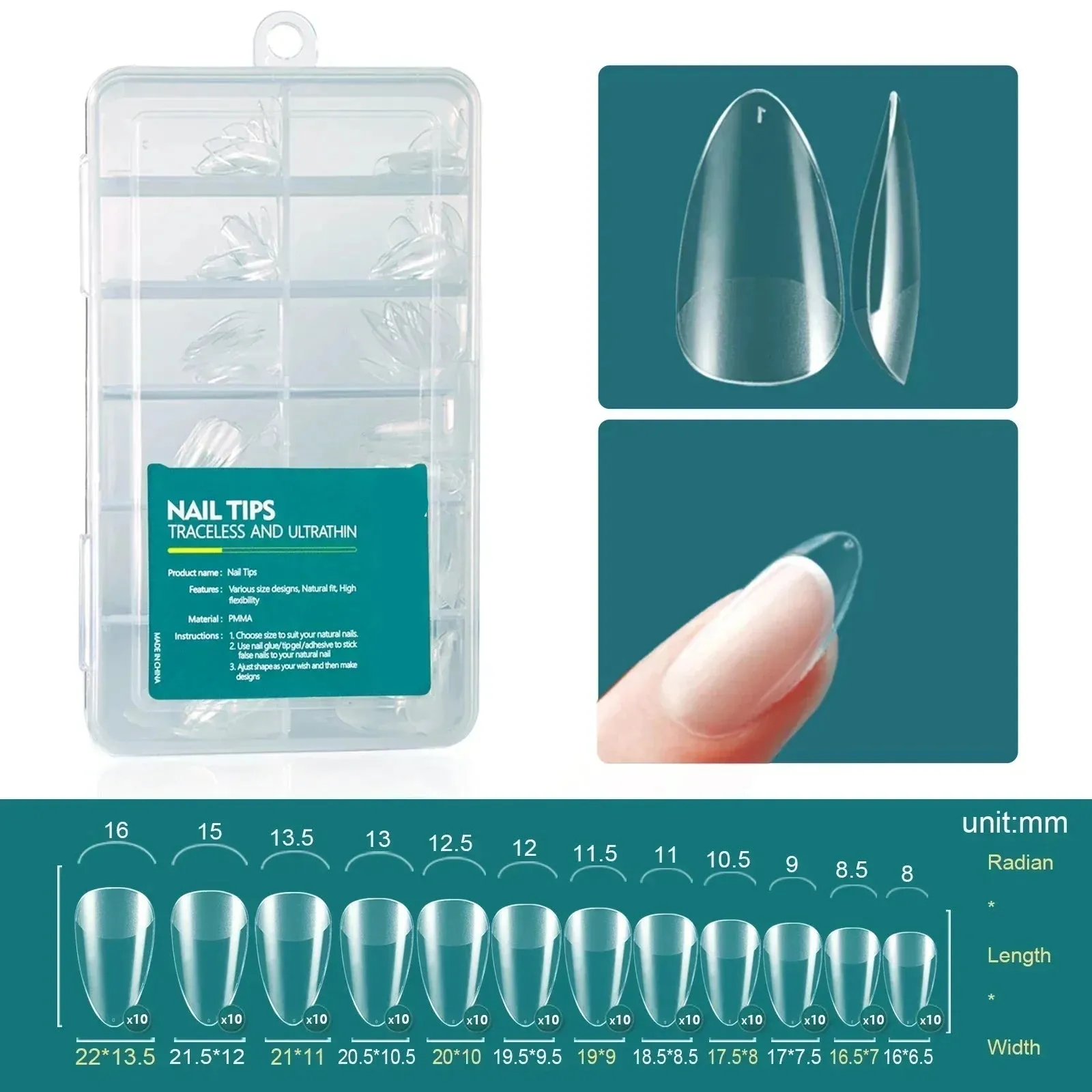 120pcs Acrylic Fake Nails