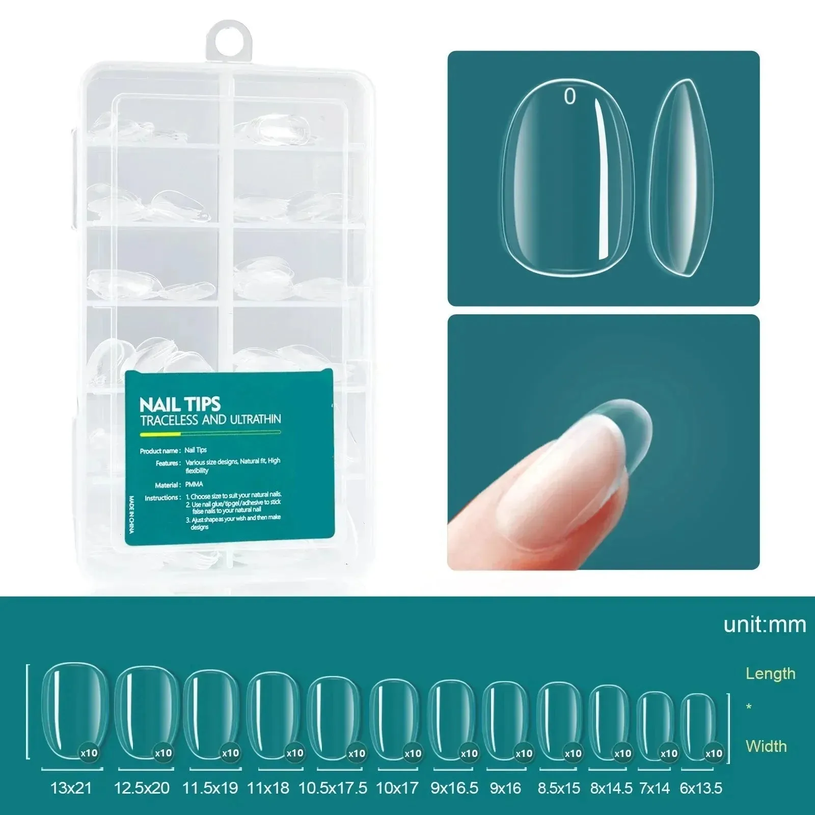 120pcs Acrylic Fake Nails