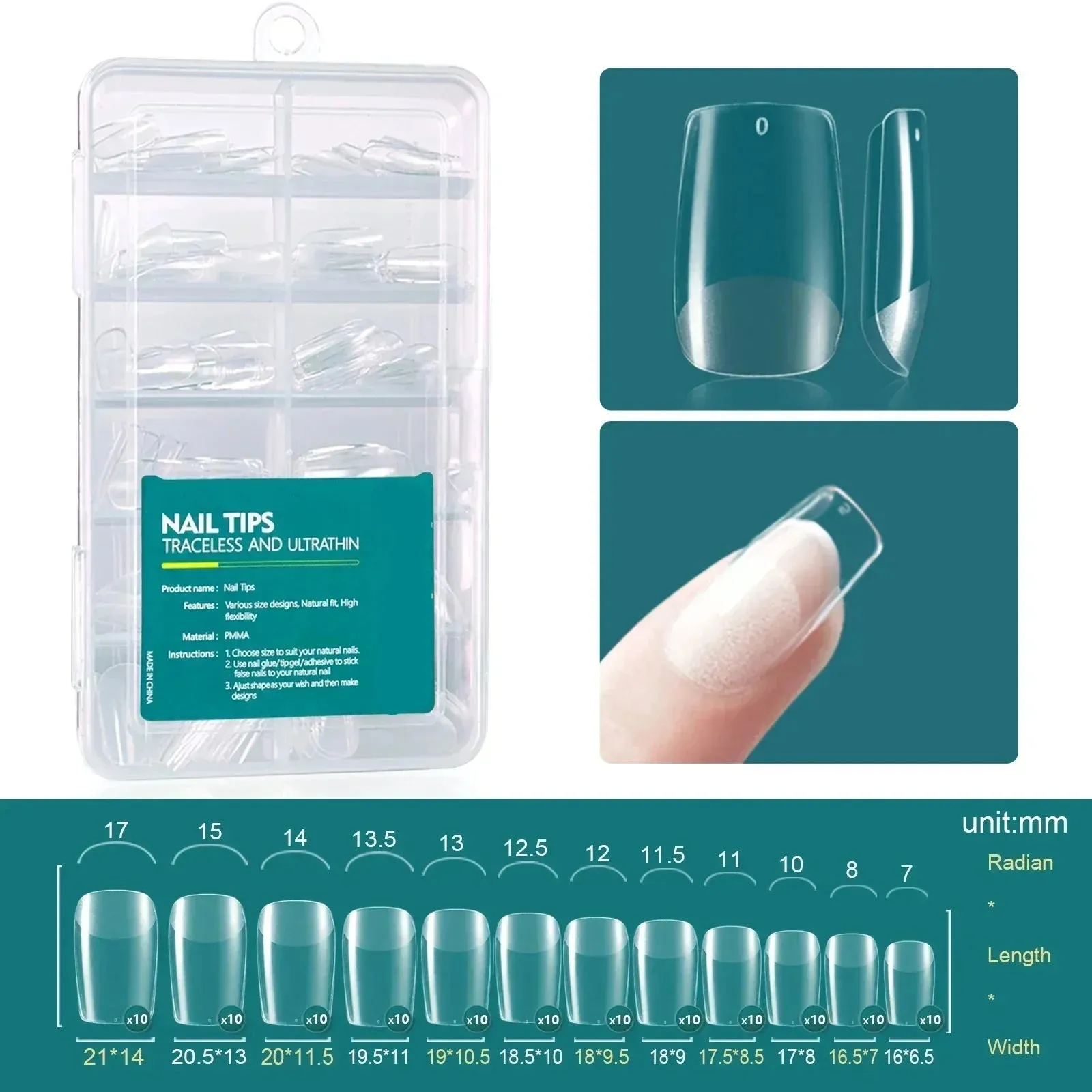 120pcs Acrylic Fake Nails