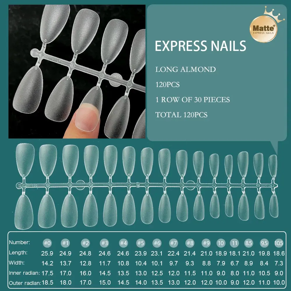 120pcs XXS Super Short Almond Full Cover Sculpted Soft Gel Nail Tips Press on Fake Nails Tailor-made for Short Small Nail Beds