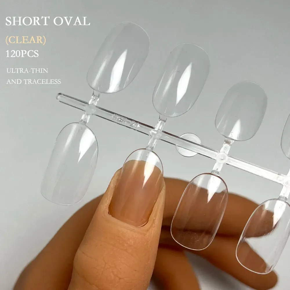120pcs XXS Super Short Almond Full Cover Sculpted Soft Gel Nail Tips Press on Fake Nails Tailor-made for Short Small Nail Beds