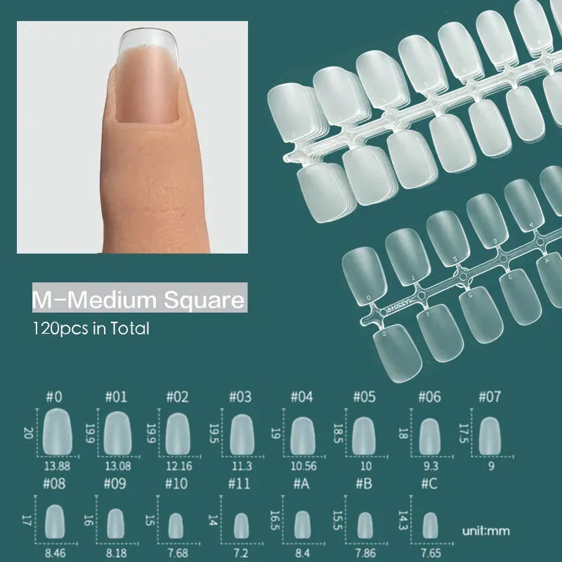 120pcs XXS Super Short Almond Full Cover Sculpted Soft Gel Nail Tips Press on Fake Nails Tailor-made for Short Small Nail Beds