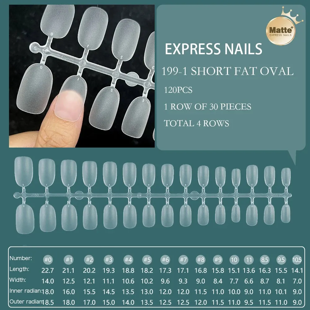 120pcs XXS Super Short Almond Full Cover Sculpted Soft Gel Nail Tips Press on Fake Nails Tailor-made for Short Small Nail Beds