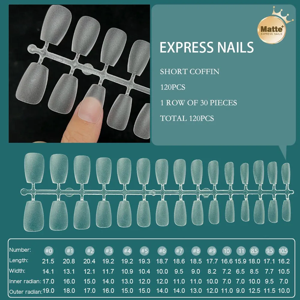 120pcs XXS Super Short Almond Full Cover Sculpted Soft Gel Nail Tips Press on Fake Nails Tailor-made for Short Small Nail Beds