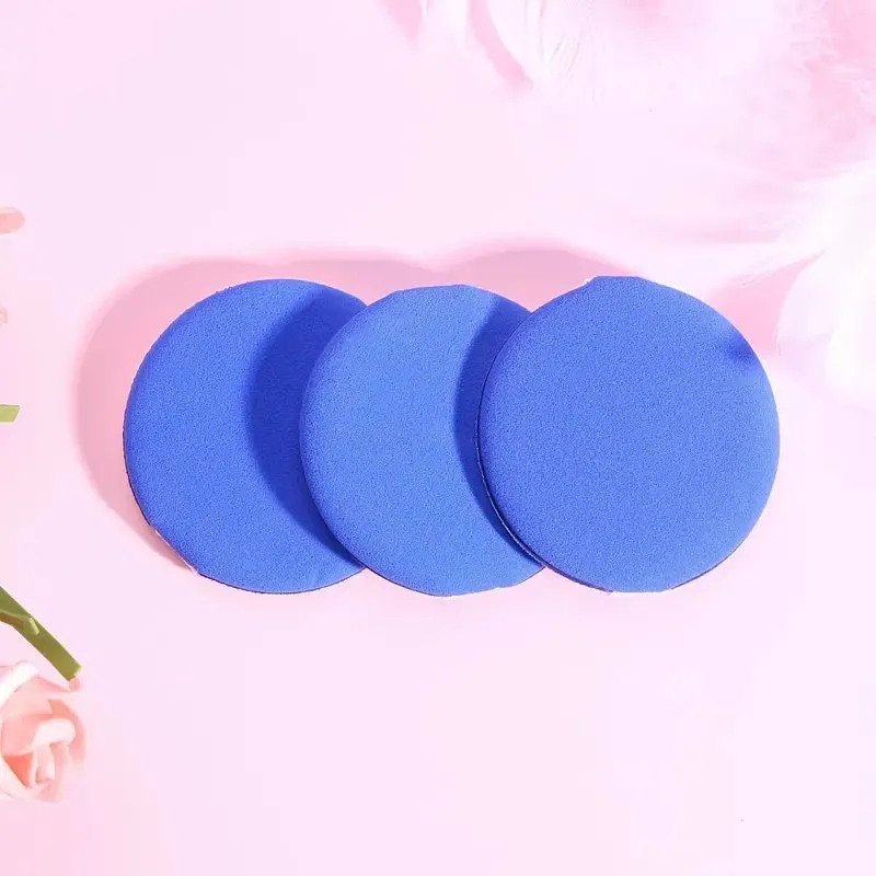 1pc Face Makeup Sponge Powder Saving Soft Air Cushion Powder Puff Round Makeup Sponge Applicators | Blue