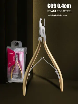 1Pc Stainless Steel, Golden Japanese-Style Reverse Hand Held Callous Remover Clipper