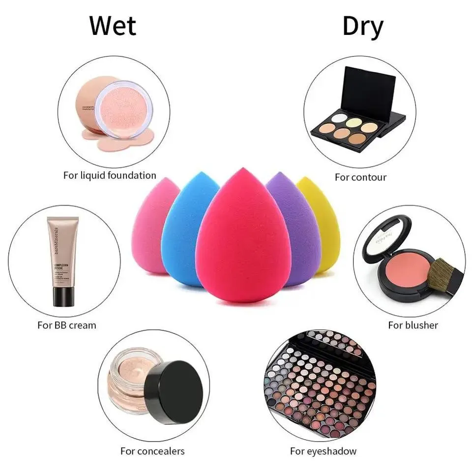 1pcs Water Drop Shape Cosmetic Puff Makeup Sponge -SPG01