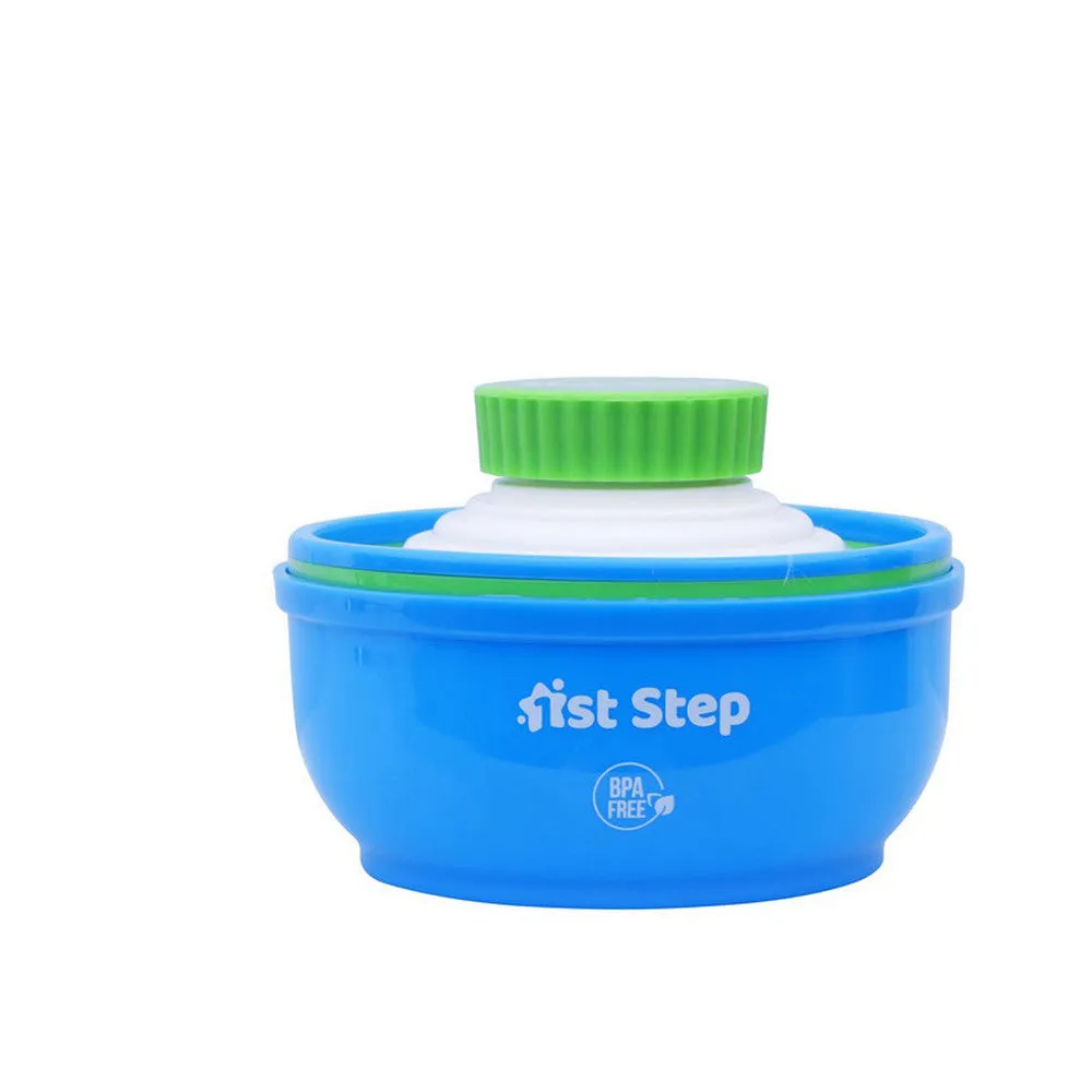 1st Step Powder Box With Refillable Powder Puff- Blue