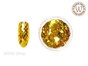 2 x 3mm Gold Diamond Shape Glitter (DM06)