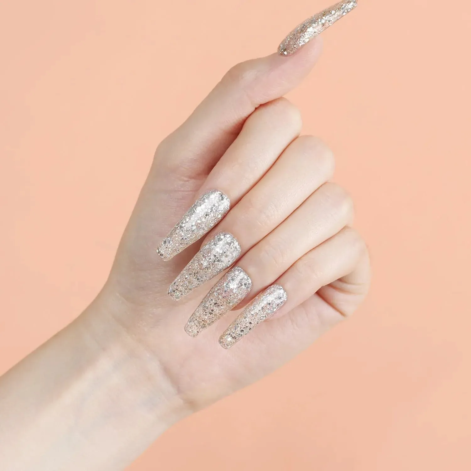 200Pcs Clear Coffin Full Cover Nail Tips