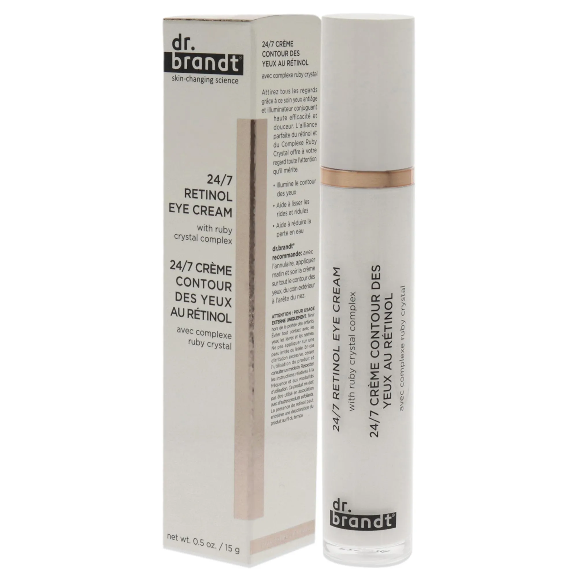 24-7 Retinol Eye Cream by Dr. Brandt for Women - 0.5 oz Cream