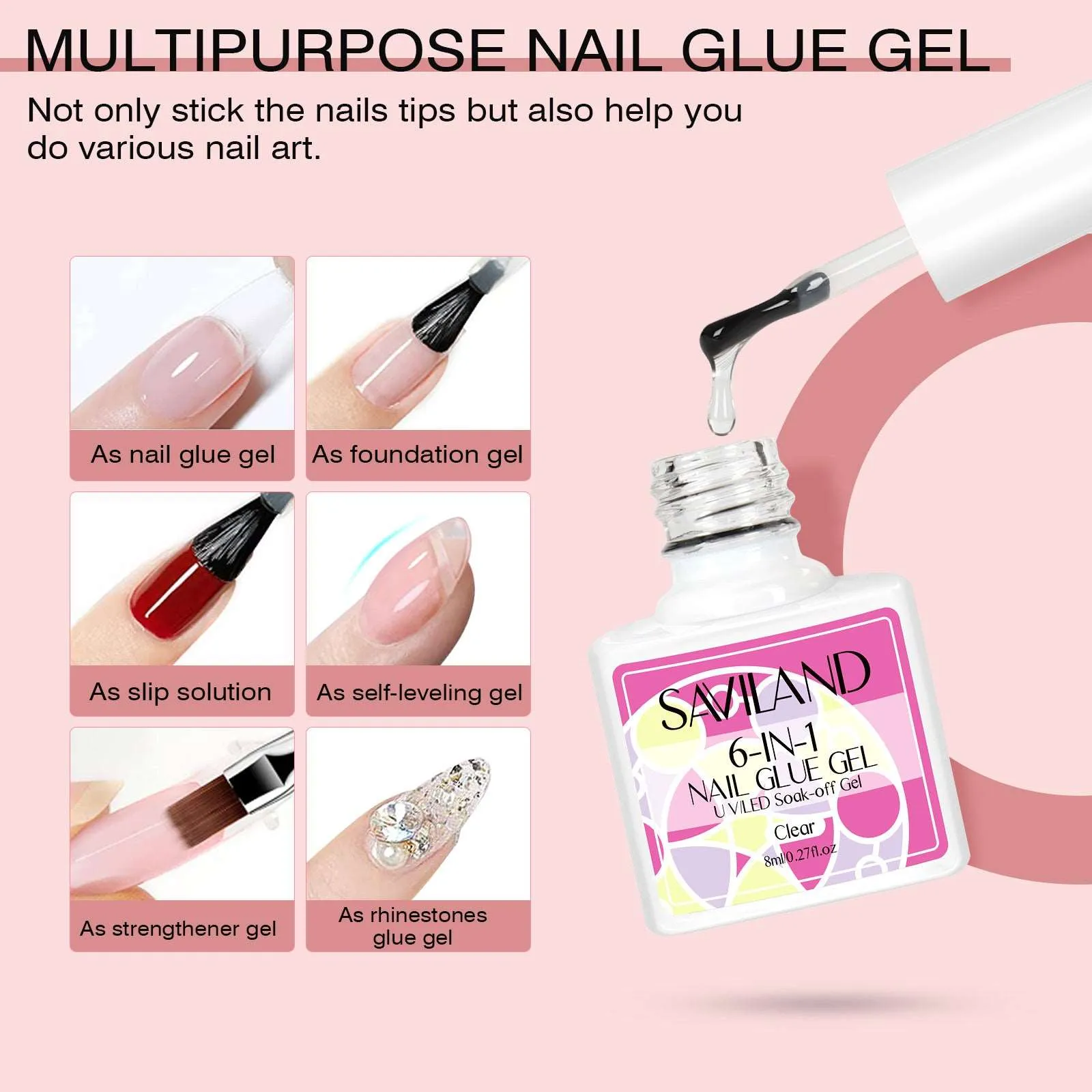 240PCS Long Coffin Full Cover False Nails Tips Kit