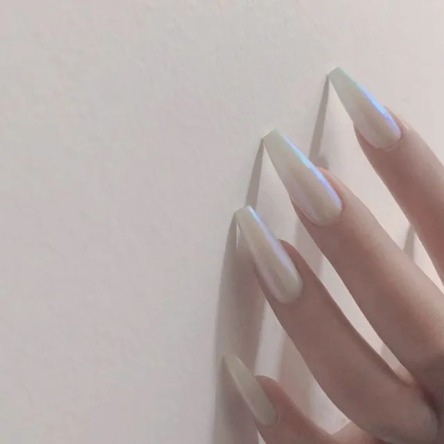 24Pcs Long Coffin False Nails Red Wine colour Artificial Ballerina Fake Nails With Glue Full Cover Nail Tips Press On Nails