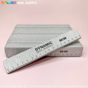 25 pcs Professional Square Nail Files Grit 60/60 Jumbo size , Hard board , X-Coarse sand paper