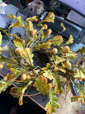 26In Gourd Wreath 24F012S GRN