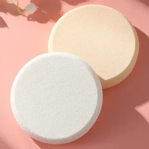 2PCS Round Makeup Sponges Wet&Dry Use Foundation Cosmetic Facial Soft Powder Puff Water Sponge Puff Cosmetics Sponge