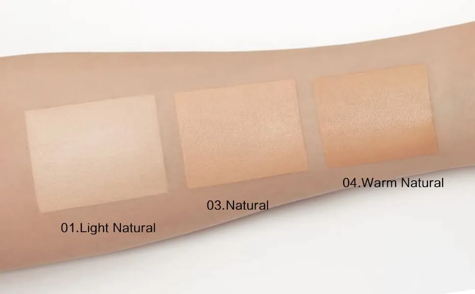 3 Pack Pro Full Cover Liquid Concealer, Waterproof Smooth Matte Flawless Finish Creamy Concealer Foundation for Eye Dark Circles Spot Face Concealer Makeup, Size: 3×6ml/0.20Fl Oz, Light Natural