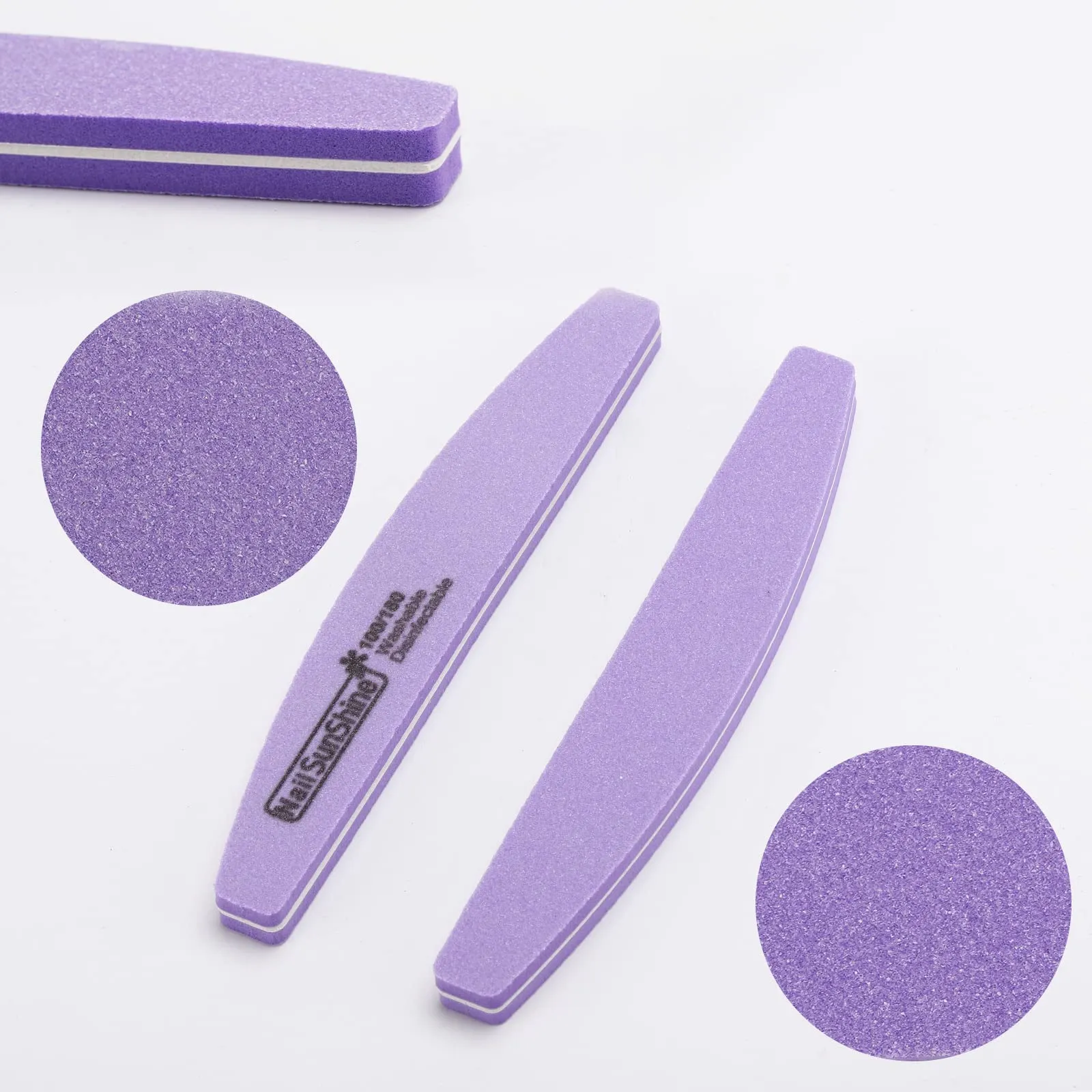 35 Count Nail Files and Buffers 100/180 Grit, Professional Sponge Nail File Manicure Tools for Natural Nails and Acrylic Nails