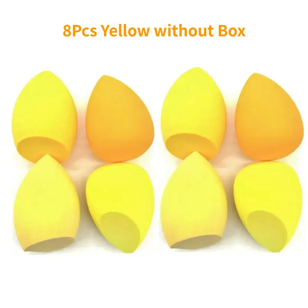 4/8pcs Makeup Sponge Blender Beauty Egg Cosmetic Puff - Soft Foundation Sponges, Powder Puff. Women's Makeup Accessories and Beauty Tools.