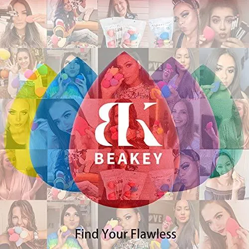 5 Pcs Makeup Sponge Set, Foundation Blending Beauty Sponge, Flawless for Liquid