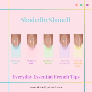 5 SET BUNDLE DEAL: ShadedbyShanell Essential French Tips | NUDE FILL | 150 NAILS | The Perfect Length Stiletto