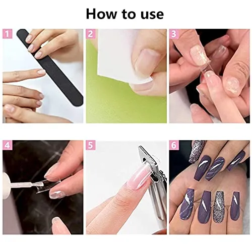 500PCS Clear Coffin Nails Tips - Short Nails Tips for Acrylic Nails Professional, Half Cover Fake Nails,10 Size Ballerina Nail Tips False Nails French Nail Tips