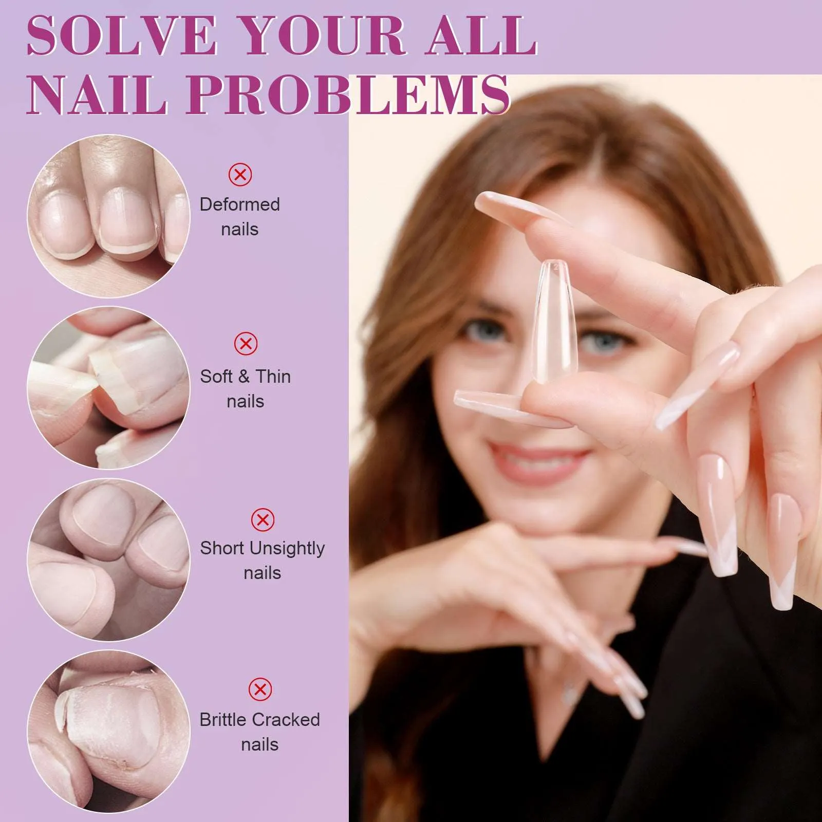 500Pcs Coffin Nail Tips
