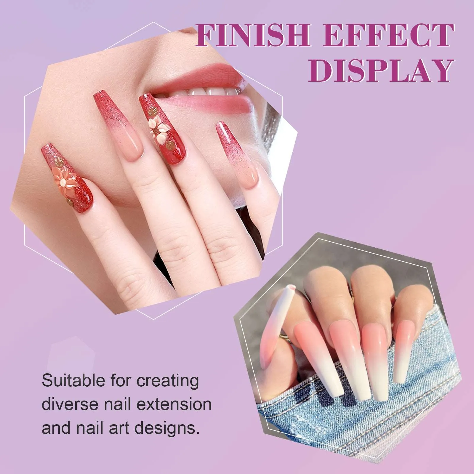 500Pcs Coffin Nail Tips