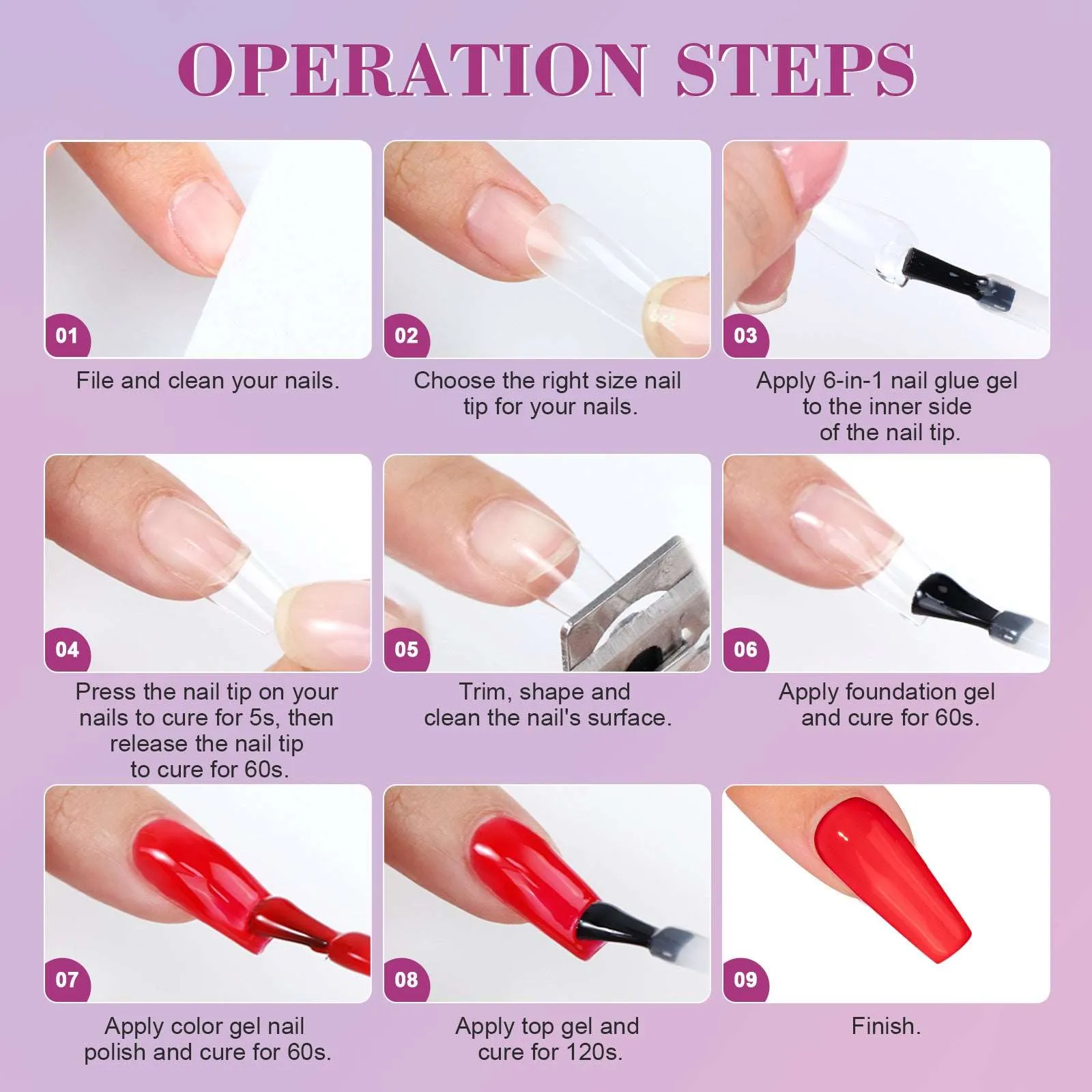500Pcs Coffin Nail Tips