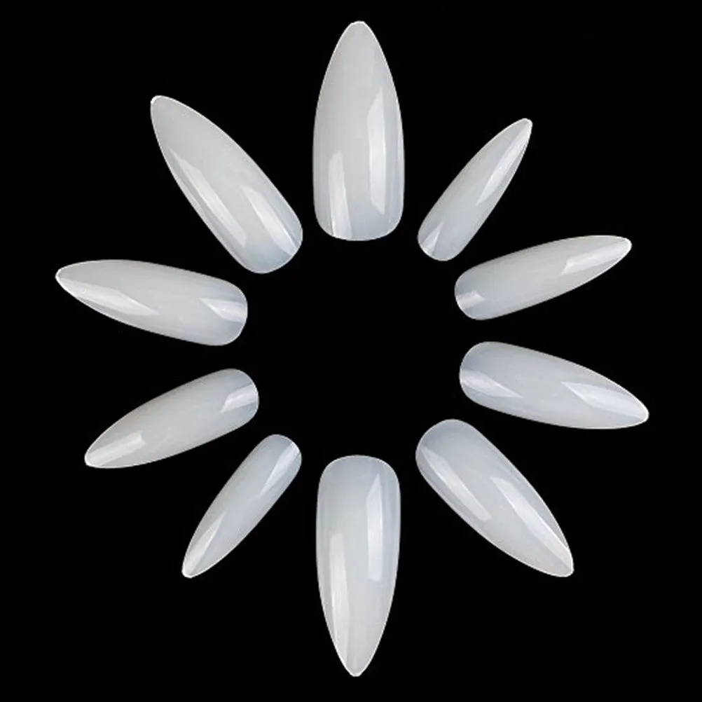 500pcs Ellipse Shaped Full Cover Nail Tips