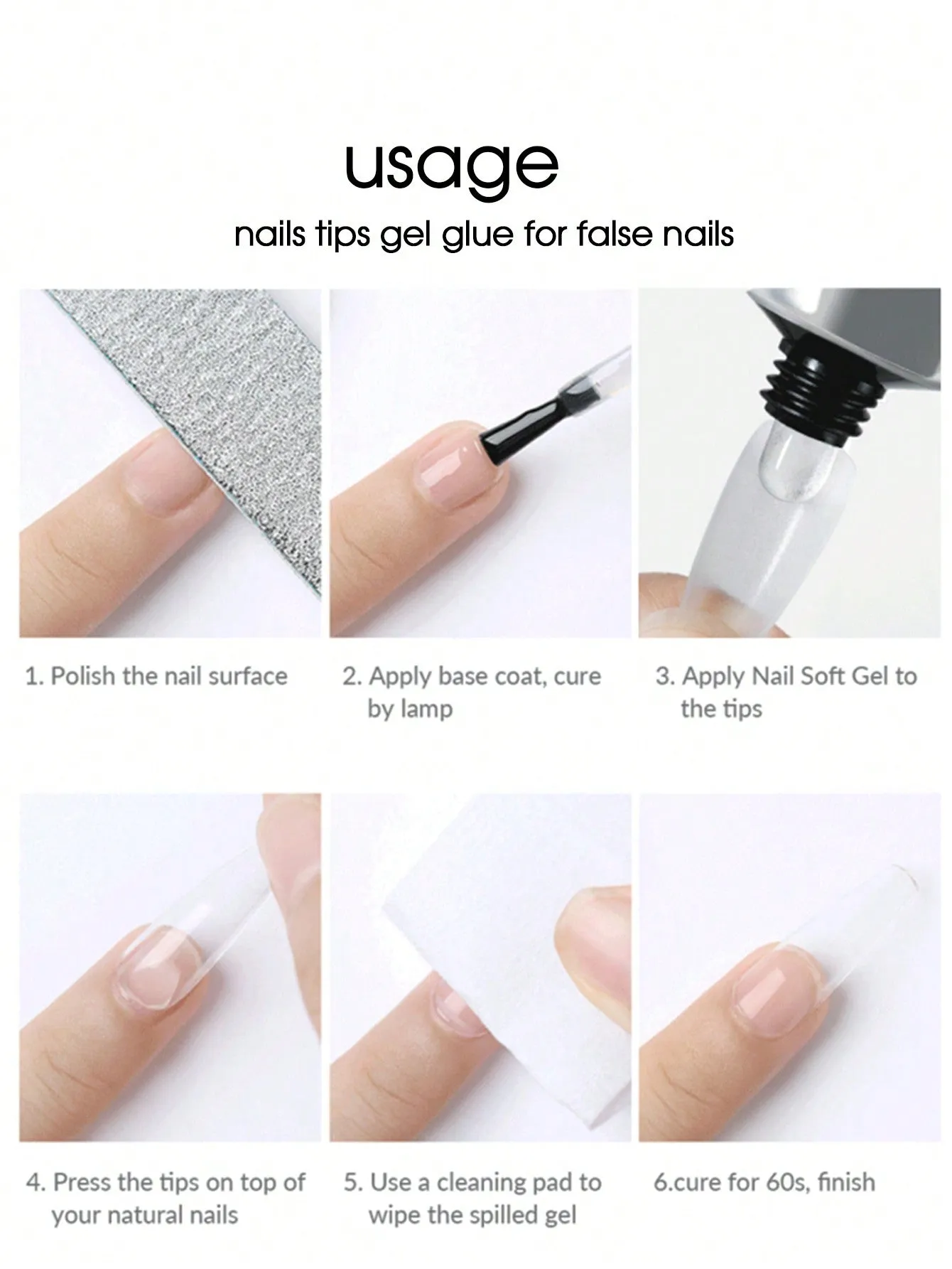 550pcs Soft Gel Nail Tips,11 Sizes Assorted Shapes - Full Cover Nail Tips