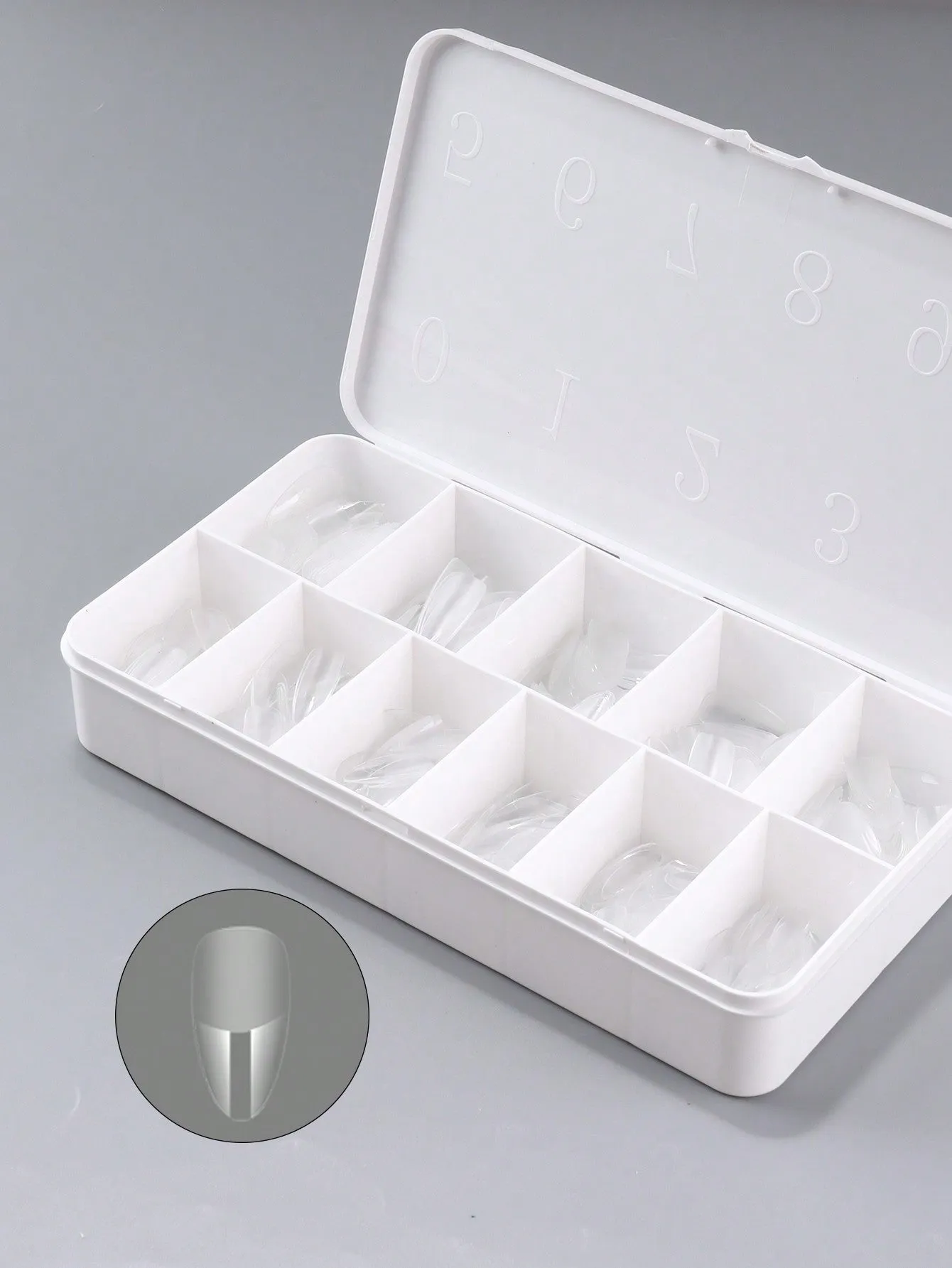 550pcs Soft Gel Nail Tips,11 Sizes Assorted Shapes - Full Cover Nail Tips