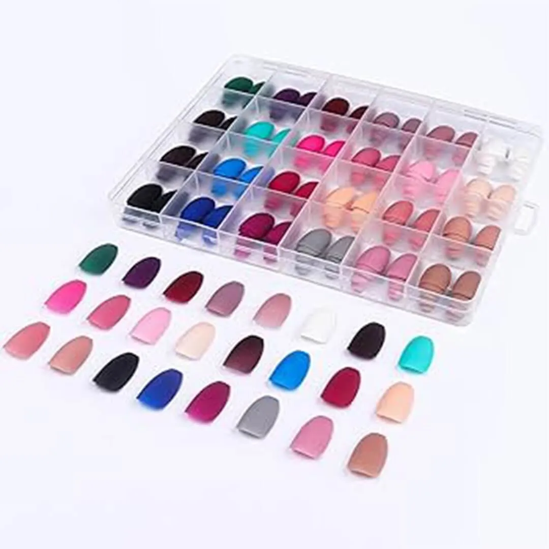576 pcs box Colorful Fake Nails Acrylic Full Cover Nail