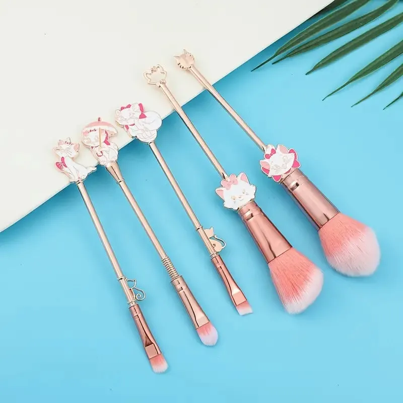 5pcs/set Makeup Brush Cartoon Anime Cute Cat Eyeshadow Loose Powder Brush Makeup Brush Beauty Tools Set